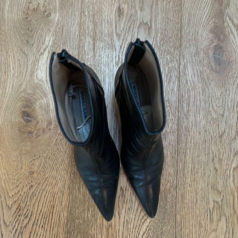 Manolo Blahnik boot heels size 36.5